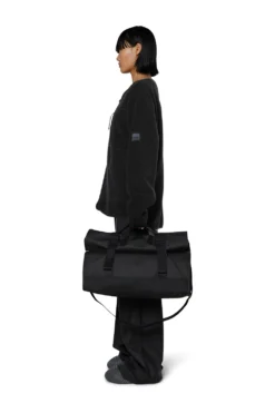 Reistas Rains Unisex Trail Rolltop Duffel Black -Tassen Winkel 13990 black women 1