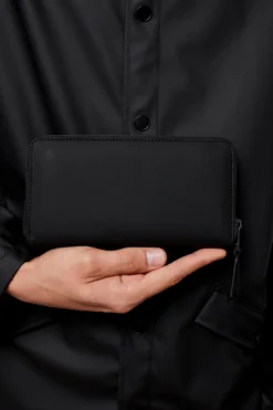Portemonnee Rains Unisex Wallet Black -Tassen Winkel 16260 black men 1