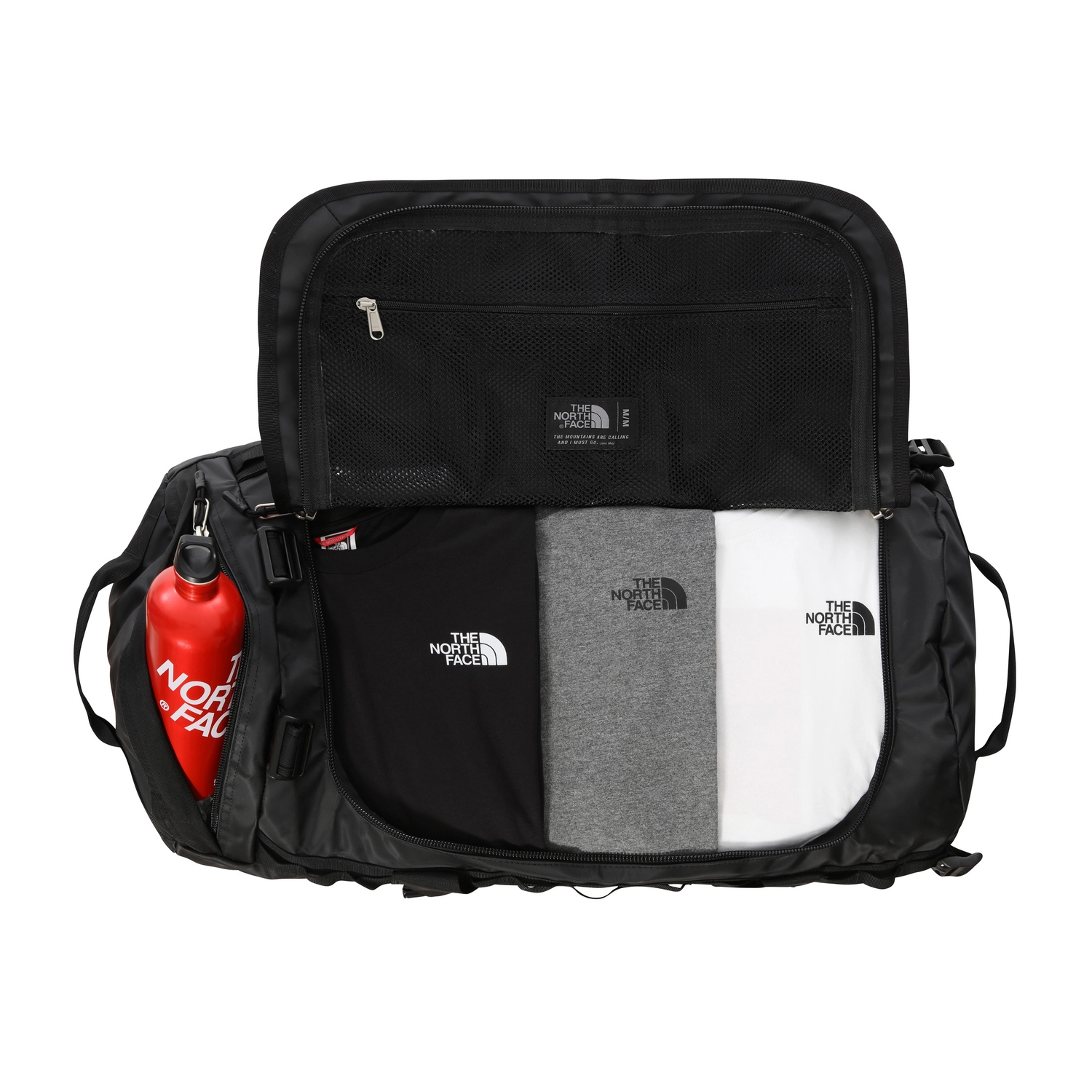 Reistas The North Face Base Camp Duffel M TNF Black TNF White 2 Reistas The North Face Base Camp Duffel M TNF Black TNF White - Afbeelding 2