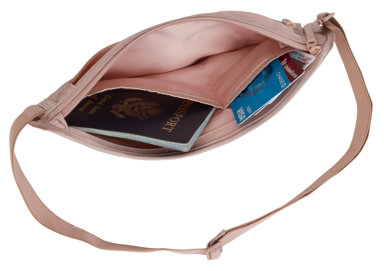 Heuptas Eagle Creek Silk Undercover Money Belt Rose 4 Heuptas Eagle Creek Silk Undercover Money Belt Rose - Afbeelding 4