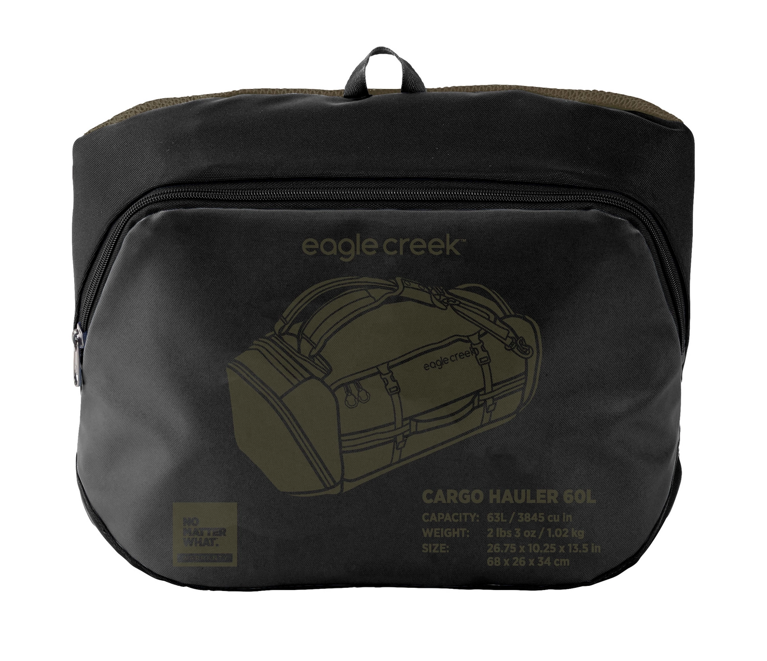 Reistas Eagle Creek Cargo Hauler Duffel 60L Jet Black 3 Reistas Eagle Creek Cargo Hauler Duffel 60L Jet Black - Afbeelding 3