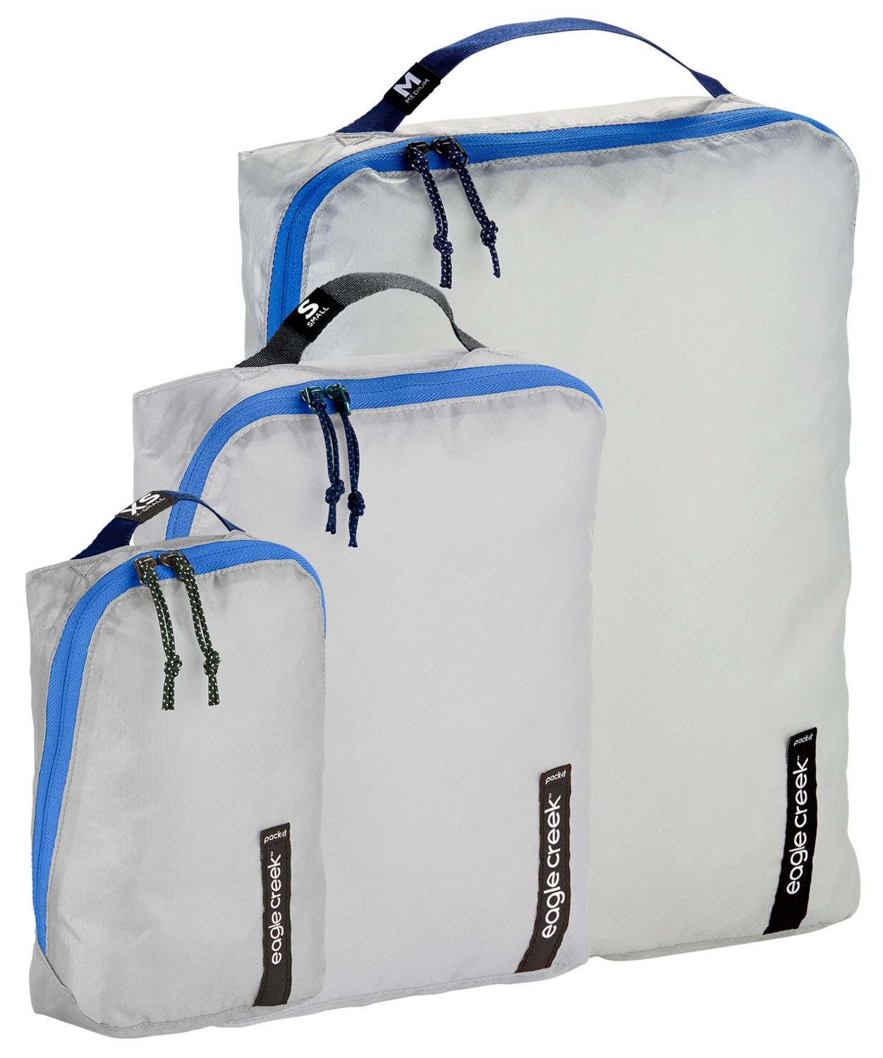 Organiser Eagle Creek Pack-It™ Isolate Cube Set XS/S/M Aizome Blue Grey 1 Organiser Eagle Creek Pack-It™ Isolate Cube Set XS/S/M Aizome Blue Grey