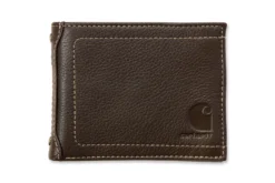 Portemonnee Carhartt Men Pebble Passcase Wallet Brown